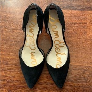 Black Suede Jaina Pump